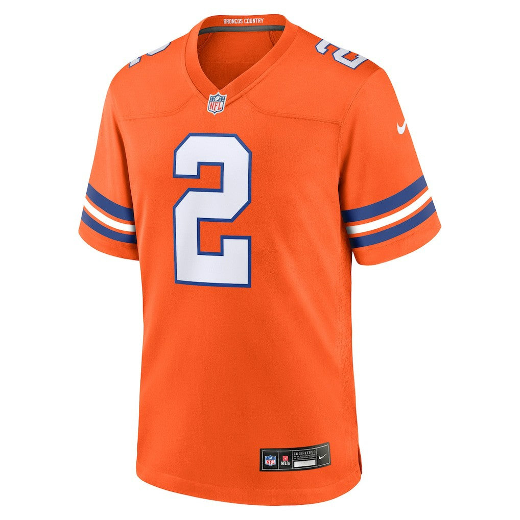 Denver Broncos Nike Patrick Surtain II  Mile High Collection 1977 Throwback Player Game Jersey