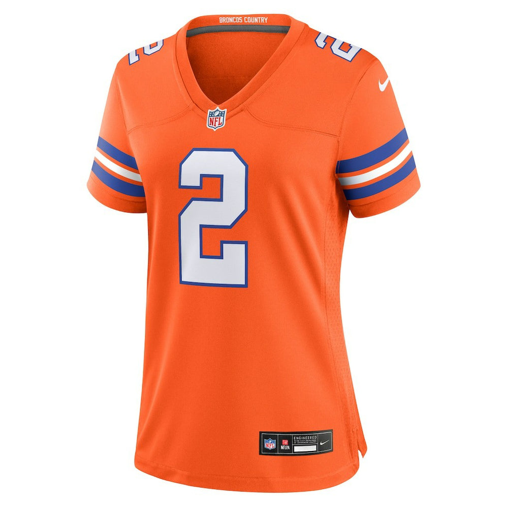 Denver Broncos Nike Patrick Surtain II  Women's Mile High Collection 1977 Throwback Player Game Jersey