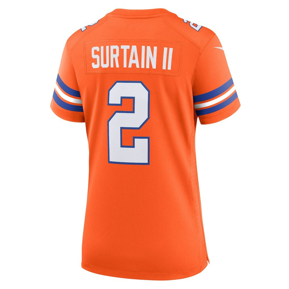 Denver Broncos Nike Patrick Surtain II  Women's Mile High Collection 1977 Throwback Player Game Jersey