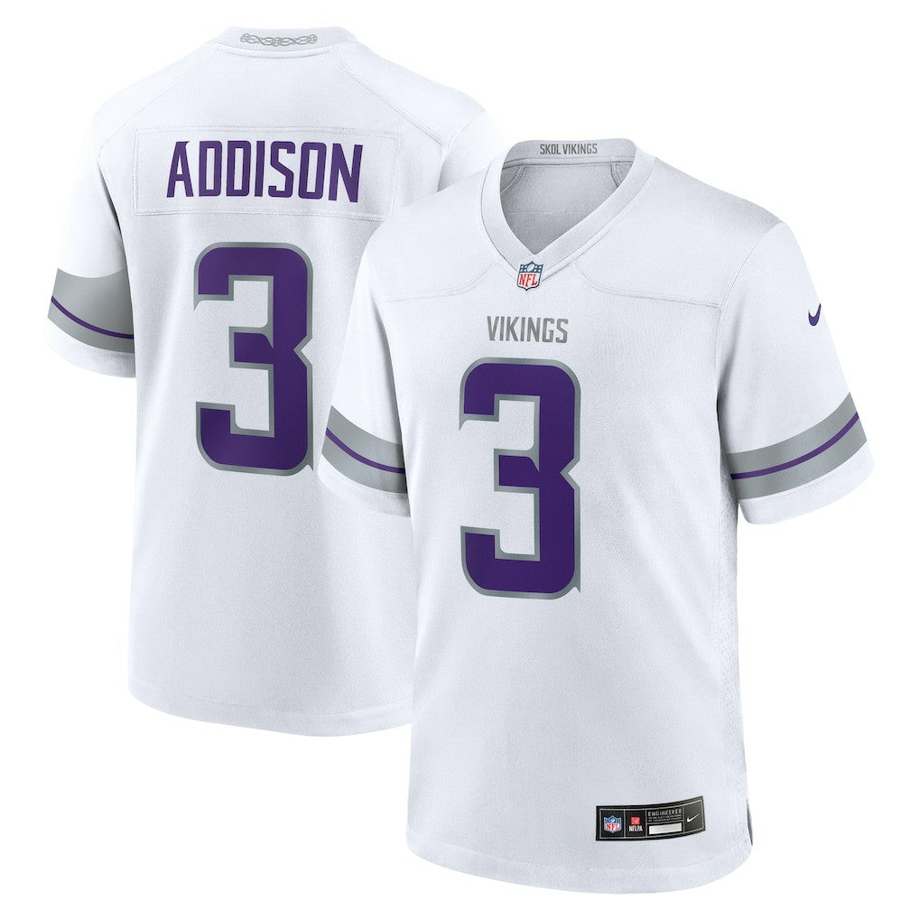 Minnesota Vikings Nike Jordan Addison  Alternate Game Player Jersey