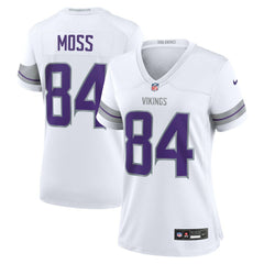 Minnesota Vikings Nike Randy Moss  Women's Alternate Retired Player Game Jersey