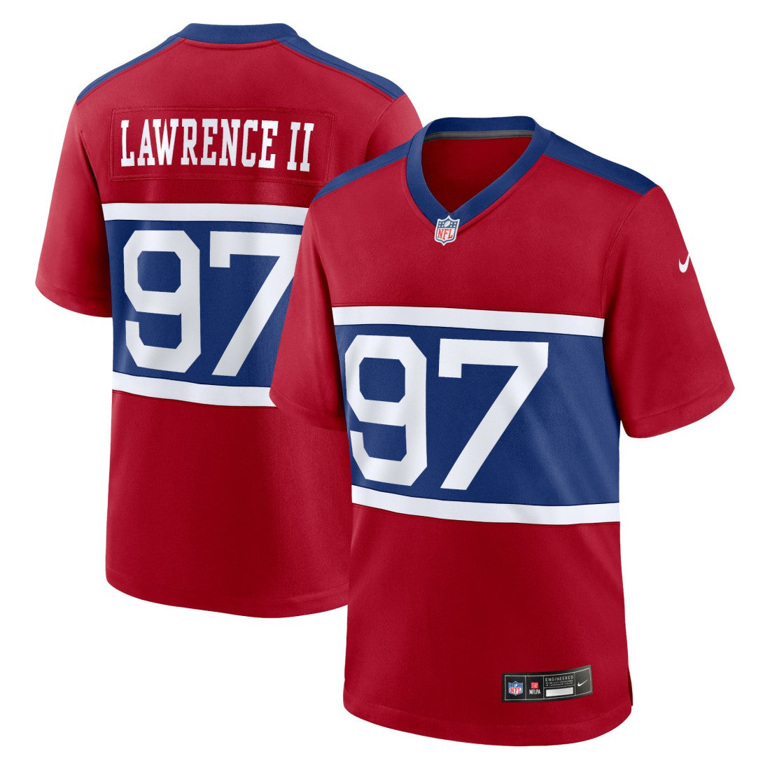 New York Giants Nike Dexter Lawrence II  Alternate Player Game Jersey