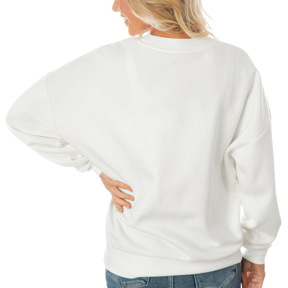 Pittsburgh Steelers  Gameday Couture Women's Oversized Yard Line Tri-Blend Pullover Sweatshirt