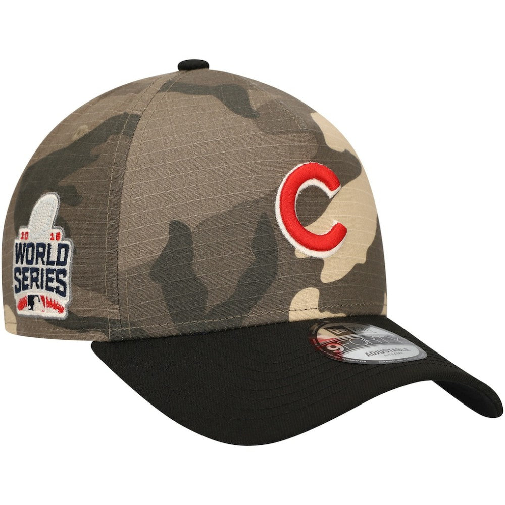 Chicago Cubs New Era Camo Crown A-Frame 9FORTY Adjustable Hat | MLB On Sale