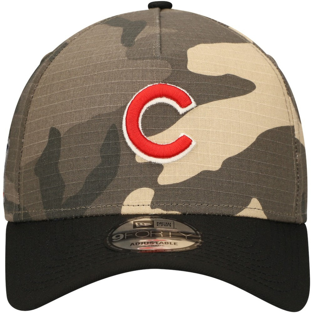 Chicago Cubs New Era Camo Crown A-Frame 9FORTY Adjustable Hat | MLB On Sale
