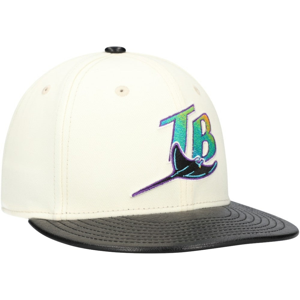 Tampa Bay Rays New Era Game Night Leather Visor 59FIFTY Fitted Hat | MLB US