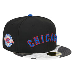 Chicago Cubs New Era Metallic Camo 59FIFTY Fitted Hat | MLB For sale