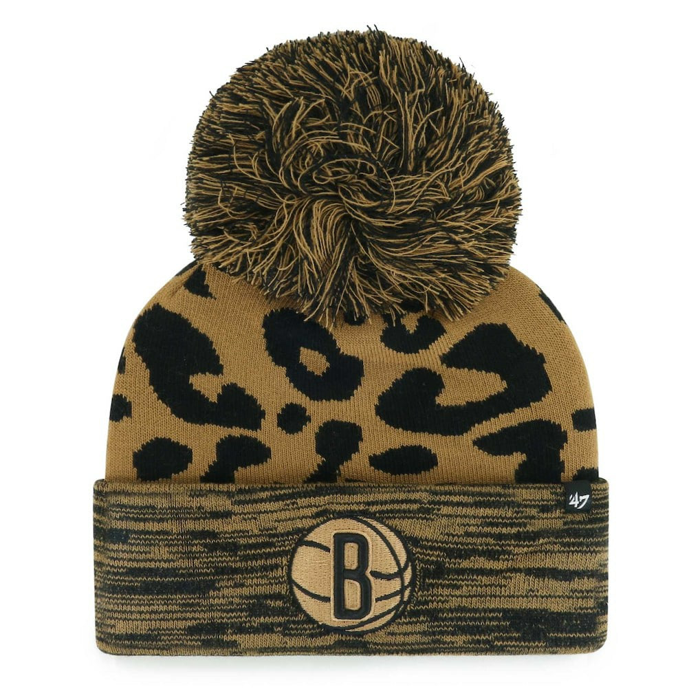 Brooklyn Nets '47 Women's Rosette Cuffed Knit Hat with Pom Online