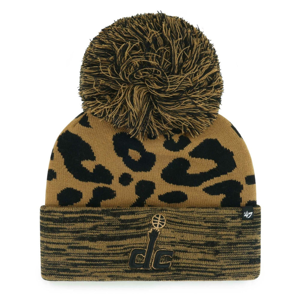 Washington Wizards '47 Women's Rosette Cuffed Knit Hat with Pom New