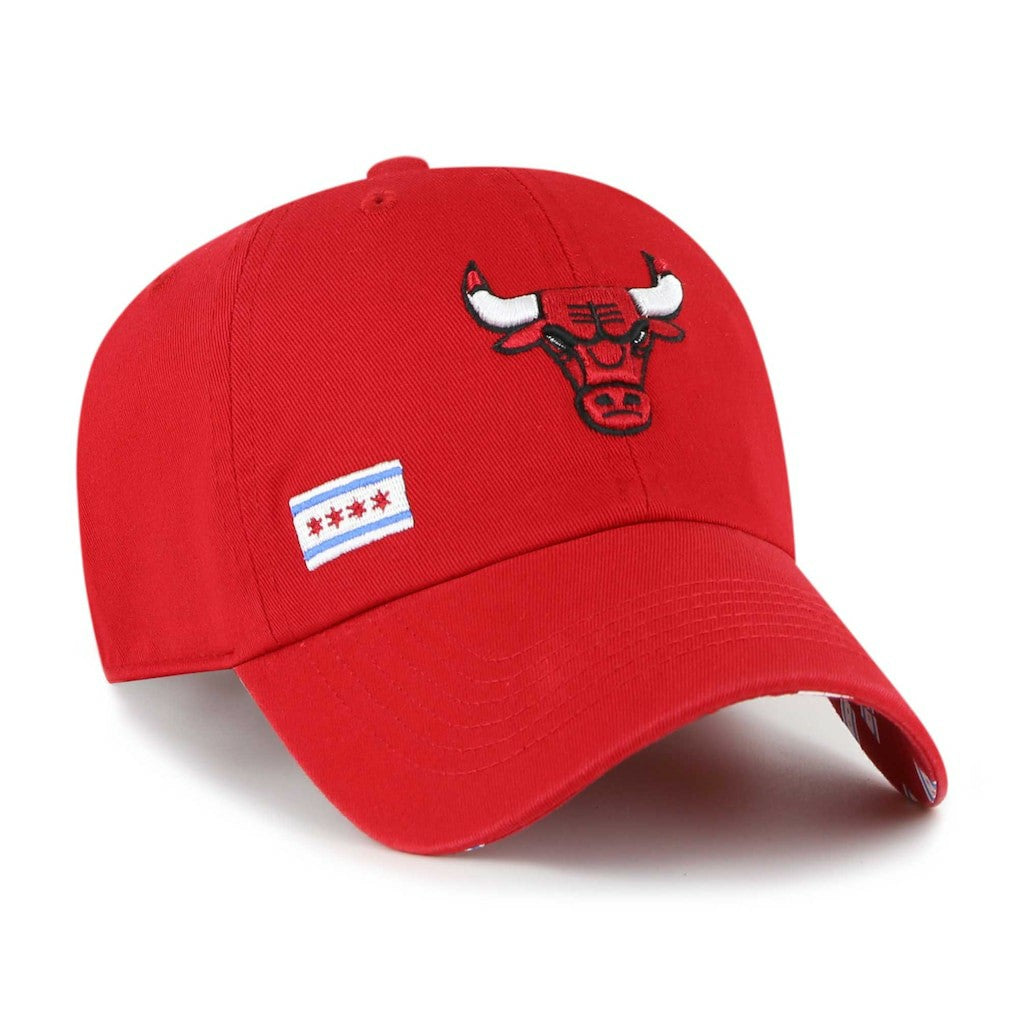 Chicago Bulls '47 Women's Confetti Undervisor Clean Up Adjustable Hat New