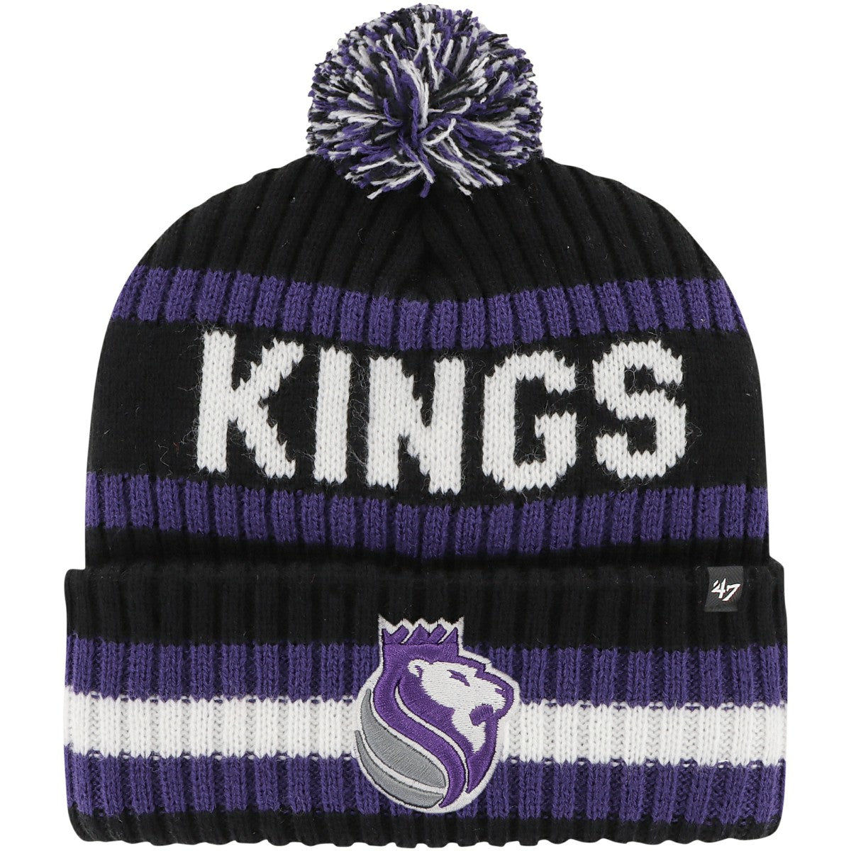 Sacramento Kings '47 Bering Cuffed Knit Hat with Pom For Sale