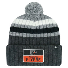 Philadelphia Flyers '47 Stack Patch Cuffed Knit Hat with Pom Discount