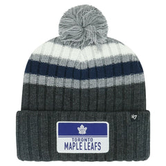 Toronto Maple Leafs '47 Stack Patch Cuffed Knit Hat with Pom Discount