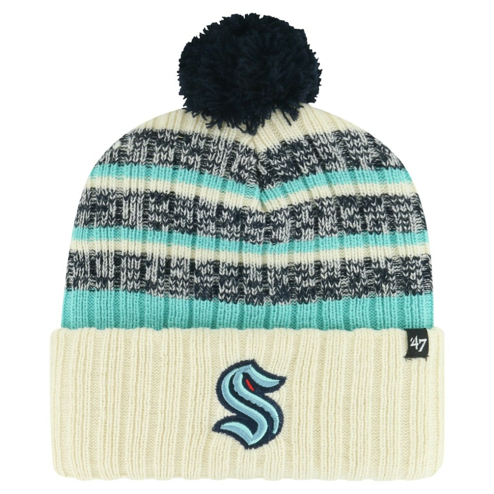 Seattle Kraken '47 Tavern Cuffed Knit Hat with Pom For Sale