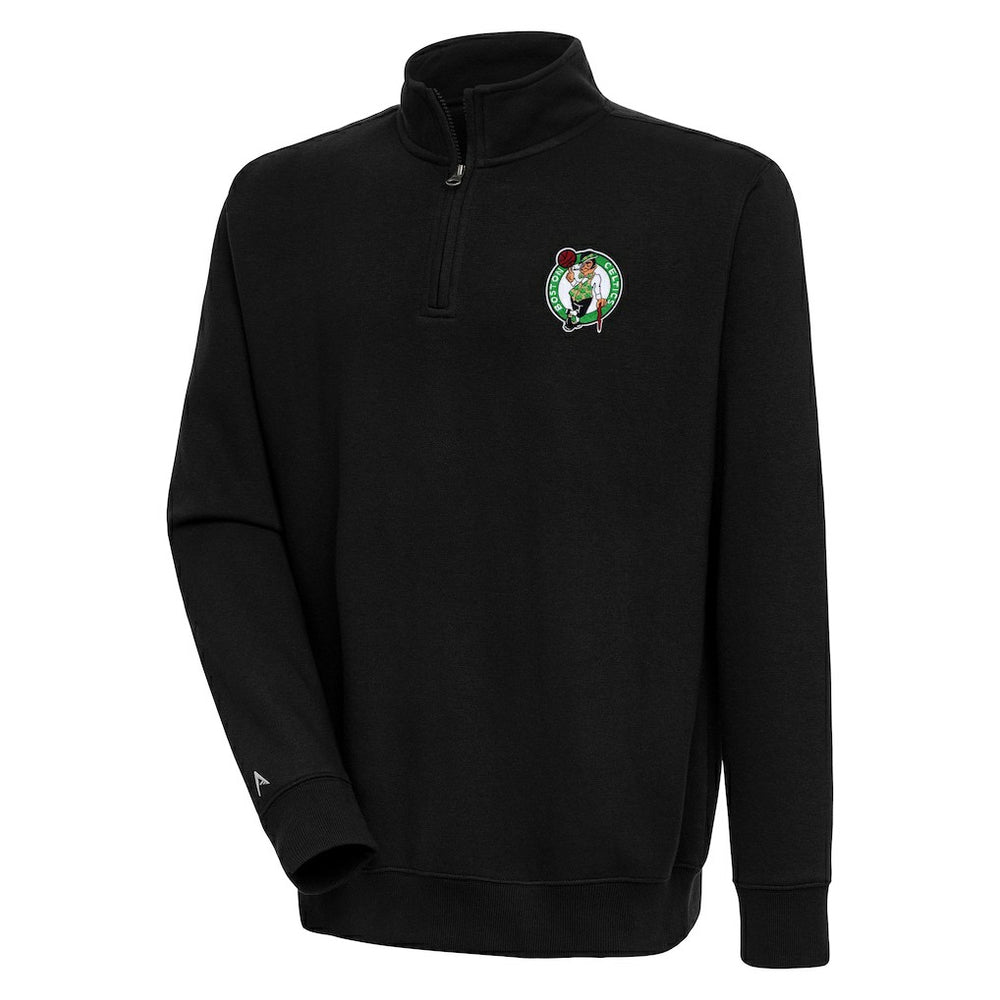 Boston Celtics Antigua Victory Quarter-Zip Pullover Top For Sale