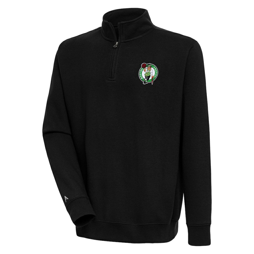 Boston Celtics Antigua Victory Quarter-Zip Pullover Top For Sale