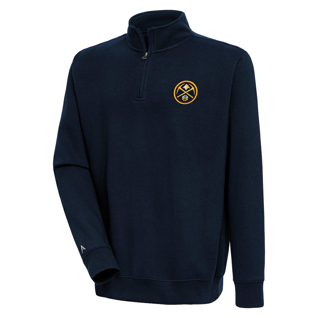 Denver Nuggets Antigua Victory Quarter-Zip Pullover Top sale Discount
