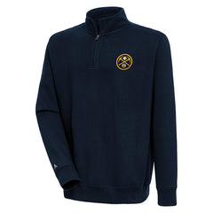 Denver Nuggets Antigua Victory Quarter-Zip Pullover Top sale Discount