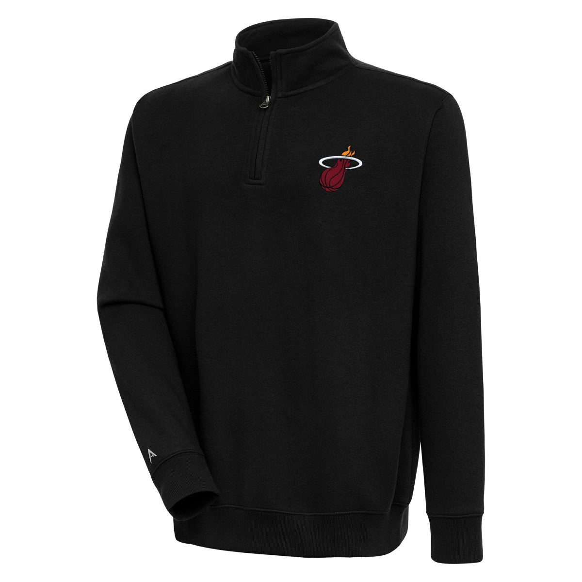 Miami Heat Antigua Victory Quarter-Zip Pullover Top Outlet