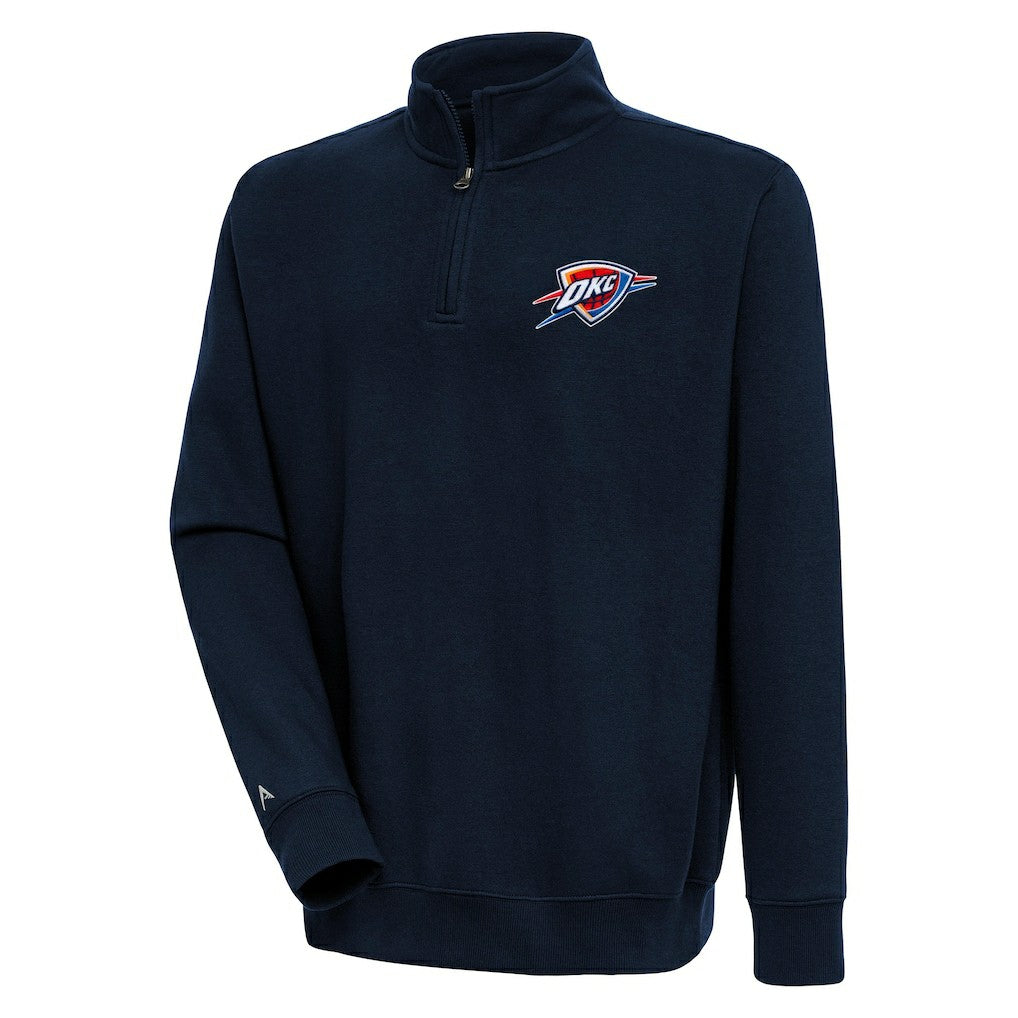 Oklahoma City Thunder Antigua Victory Quarter-Zip Pullover Top Discount