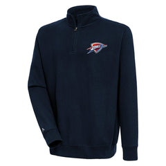 Oklahoma City Thunder Antigua Victory Quarter-Zip Pullover Top Discount
