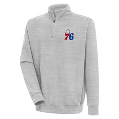 Philadelphia 76ers Antigua Victory Quarter-Zip Pullover Top Discount