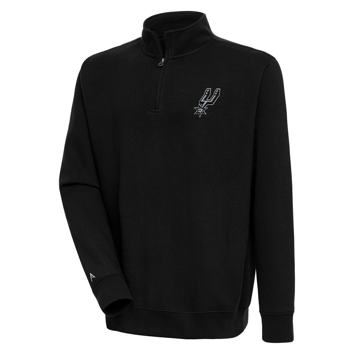 San Antonio Spurs Antigua Victory Quarter-Zip Pullover Top For Sale