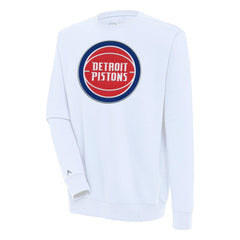 Detroit Pistons Antigua Victory Pullover Sweatshirt sale On Sale