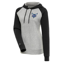 Charlotte Hornets Antigua Women's Victory Raglan Sleeve Pullover Hoodie On Sale