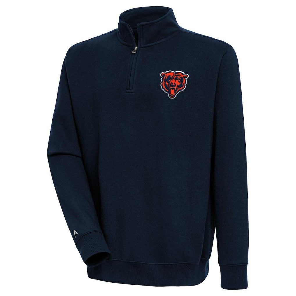 Chicago Bears  Antigua Victory Quarter-Zip Pullover Top