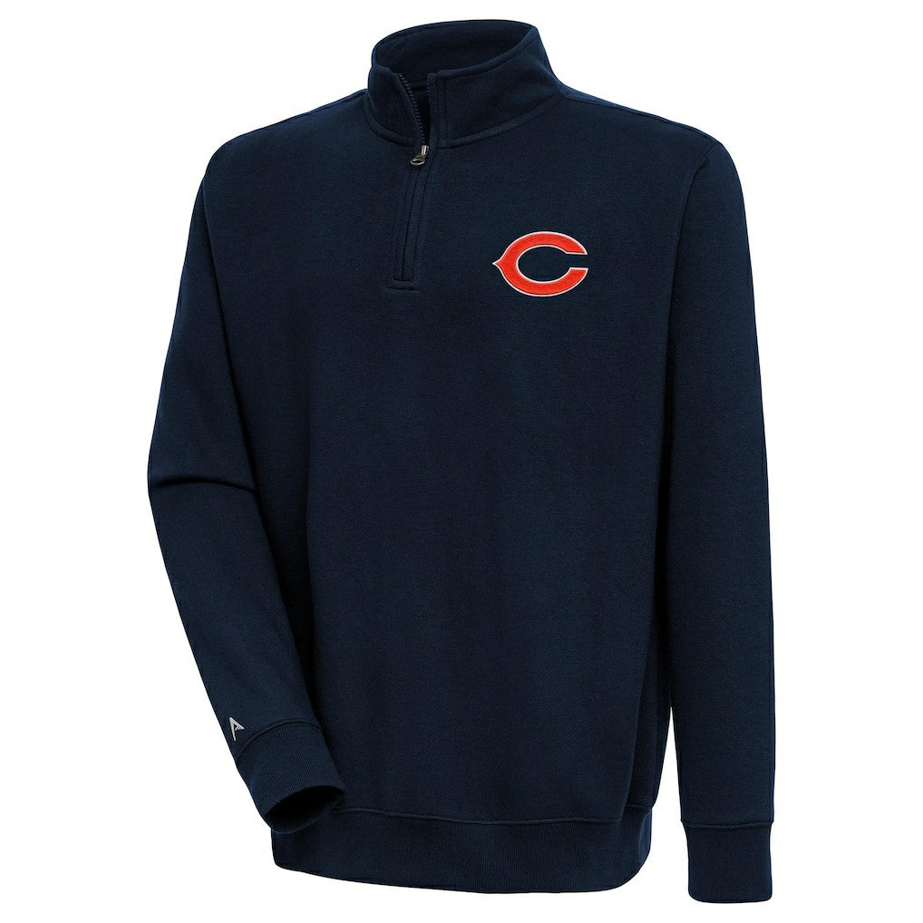 Chicago Bears  Antigua Victory Quarter-Zip Pullover Top