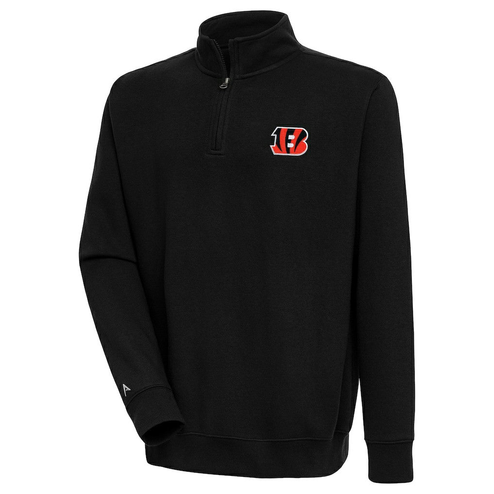 Cincinnati Bengals  Antigua Victory Quarter-Zip Pullover Top