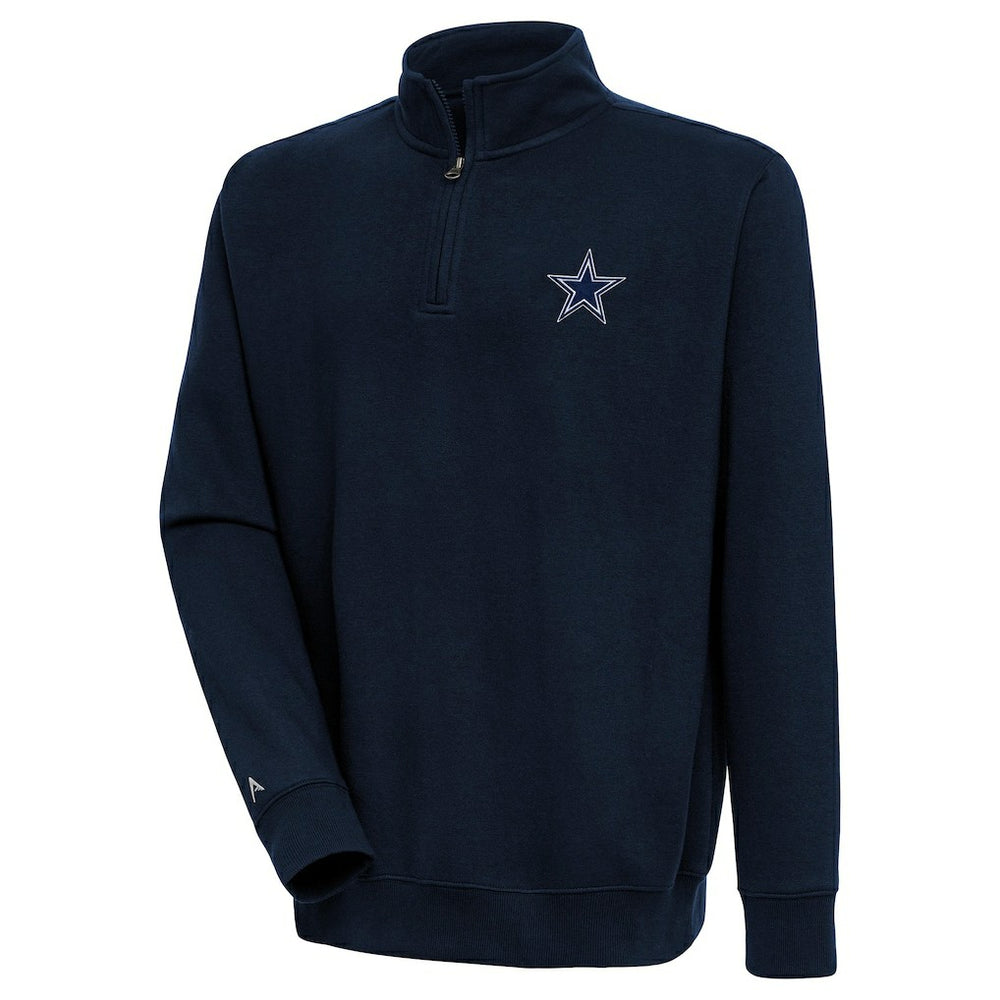 Dallas Cowboys  Antigua Victory Quarter-Zip Pullover Top