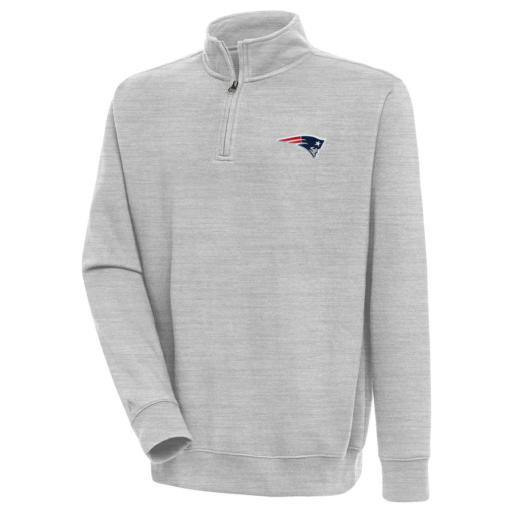 New England Patriots  Antigua Victory Quarter-Zip Pullover Top