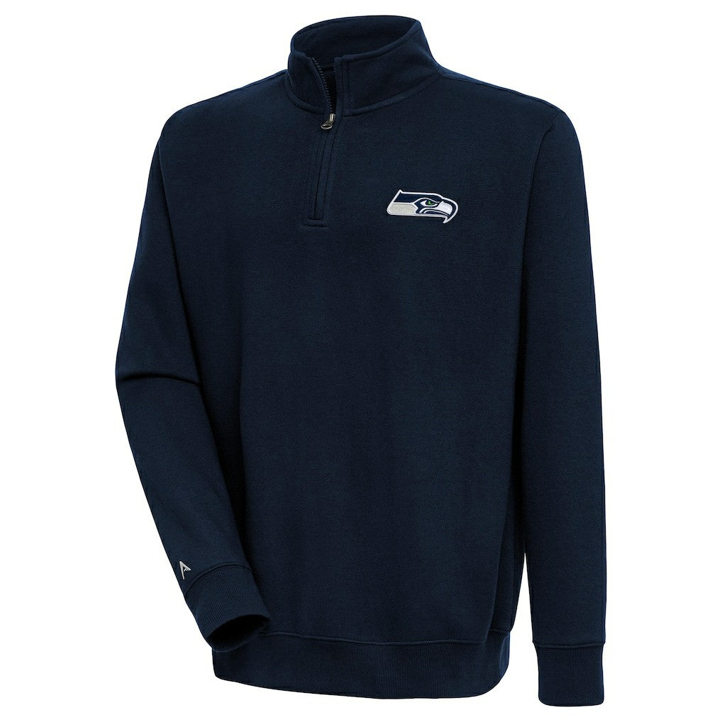 Seattle Seahawks  Antigua Victory Quarter-Zip Pullover Top