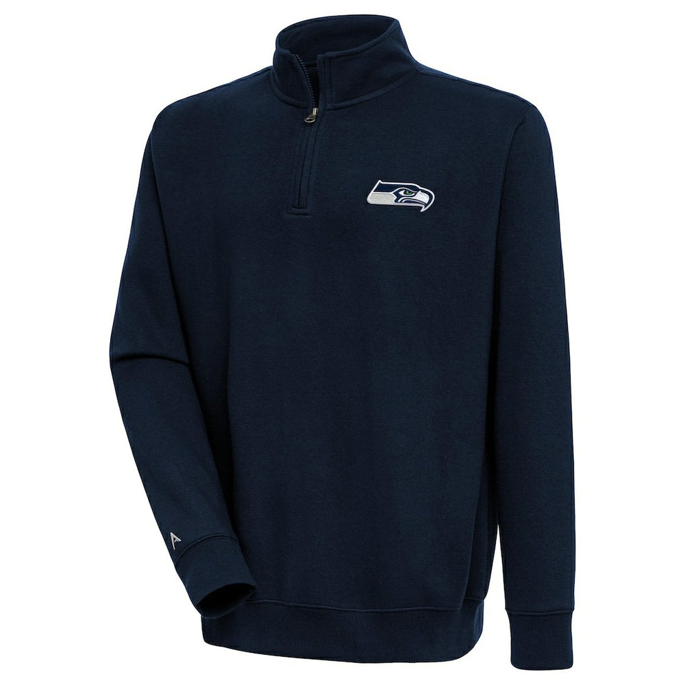Seattle Seahawks  Antigua Victory Quarter-Zip Pullover Top