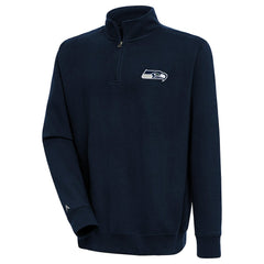 Seattle Seahawks  Antigua Victory Quarter-Zip Pullover Top