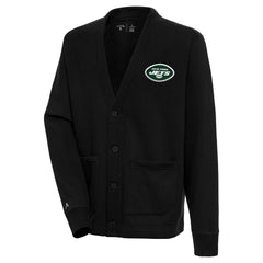New York Jets  Antigua Victory Button-Up Cardigan