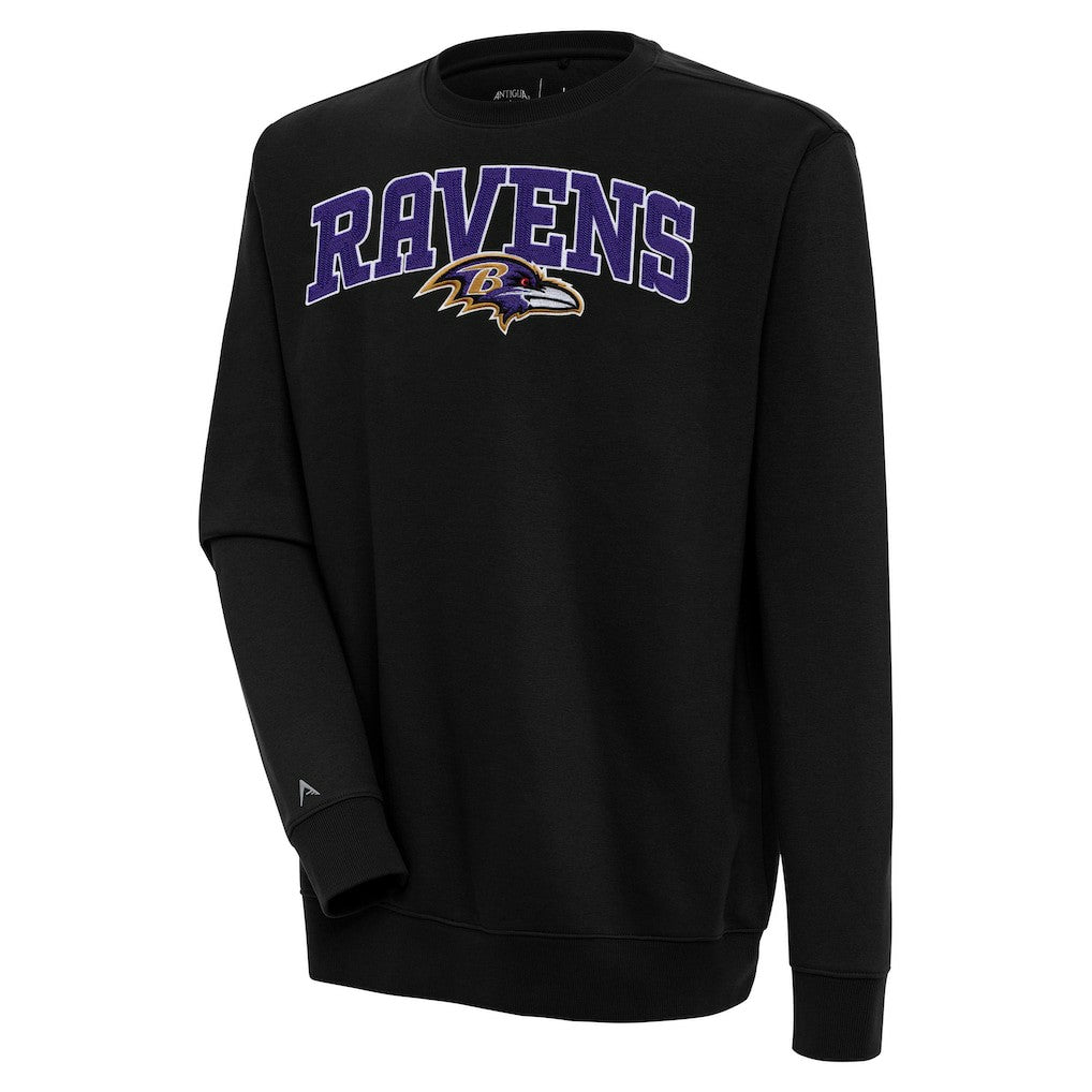 Baltimore Ravens  Antigua Victory Chenille Pullover Sweatshirt