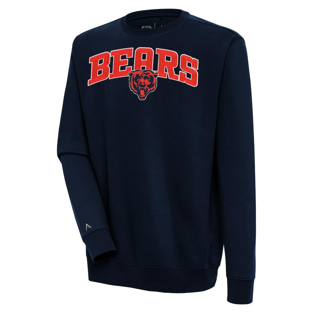 Chicago Bears  Antigua Victory Chenille Pullover Sweatshirt