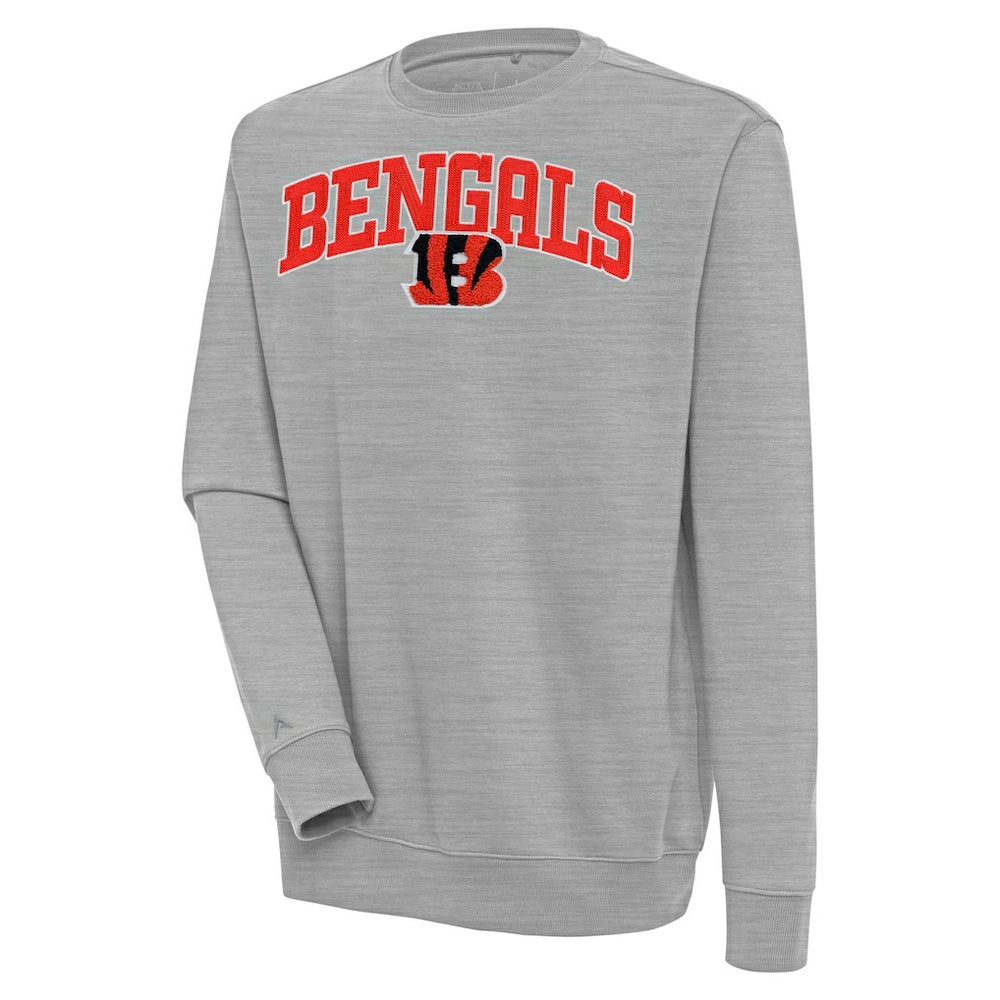 Cincinnati Bengals  Antigua Victory Chenille Pullover Sweatshirt