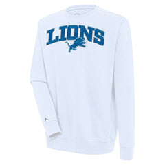 Detroit Lions  Antigua Victory Chenille Pullover Sweatshirt