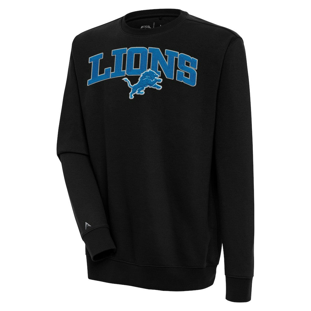 Detroit Lions  Antigua Victory Chenille Pullover Sweatshirt