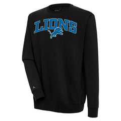 Detroit Lions  Antigua Victory Chenille Pullover Sweatshirt