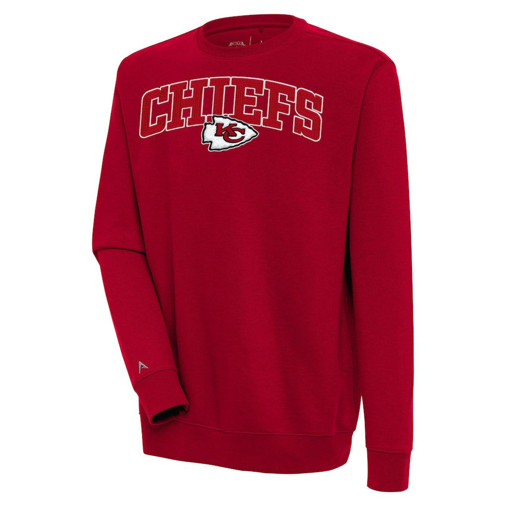 Kansas City Chiefs  Antigua Victory Chenille Pullover Sweatshirt