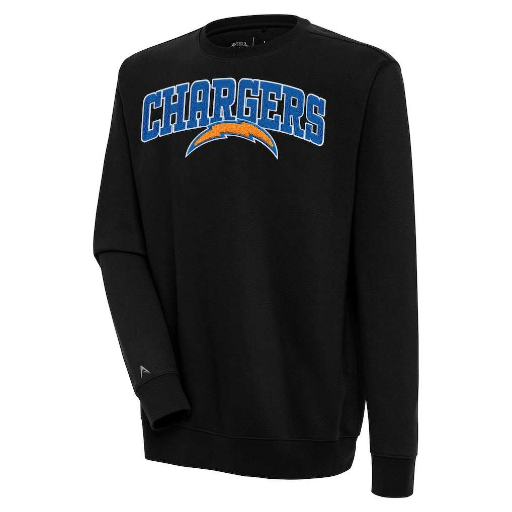 Los Angeles Chargers  Antigua Victory Chenille Pullover Sweatshirt