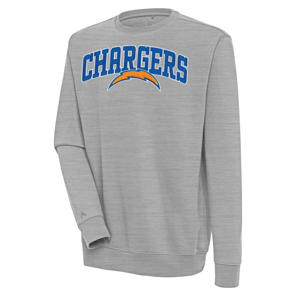 Los Angeles Chargers  Antigua Victory Chenille Pullover Sweatshirt