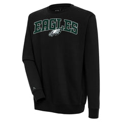 Philadelphia Eagles  Antigua Victory Chenille Pullover Sweatshirt