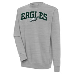 Philadelphia Eagles  Antigua Victory Chenille Pullover Sweatshirt