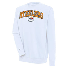 Pittsburgh Steelers  Antigua Victory Chenille Pullover Sweatshirt